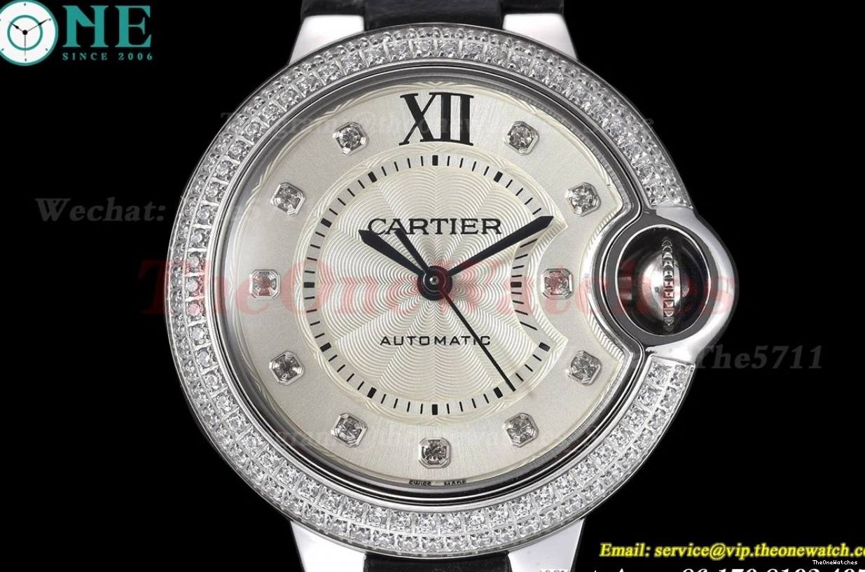 LE Dia Cartier SS NH05 GDF White De Dia 33mm Bleu Ballon 0122